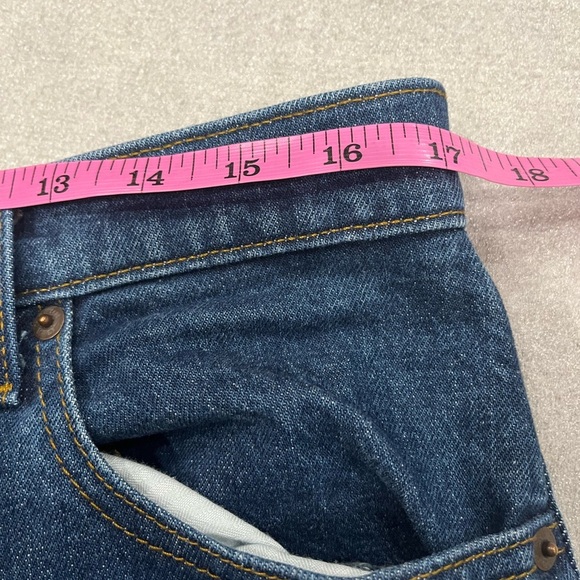 [12R/W31Ins31”]Abercrombie&Finch Ultra High Rise 90s Straight Jean Dark Wash EUC - Picture 5 of 8